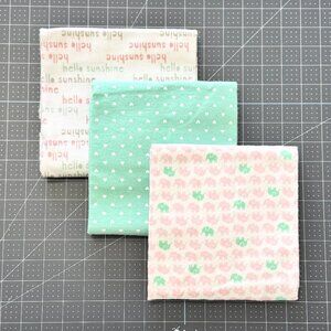 New Gerber + Simple Joys Pink and Green Receiving Blankets - LOT of 3 (Cotton)